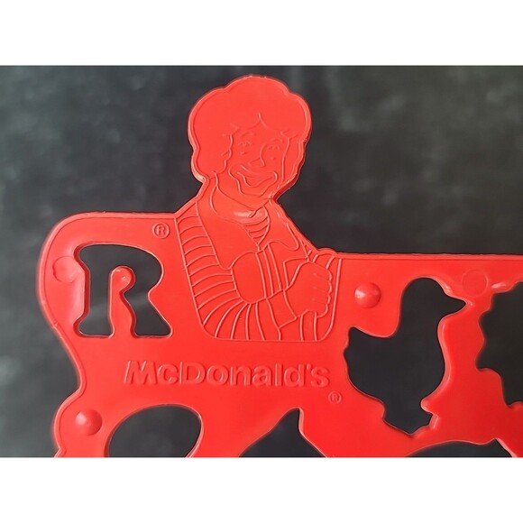 Vintage McDonald's Plastic Stencils 1986 Made In USA - Picture 7 of 10